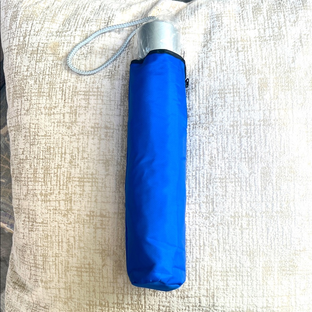 Visit Williamsburg, Jamestown and Yorktown, Virginia, Blue Compact Umbrella